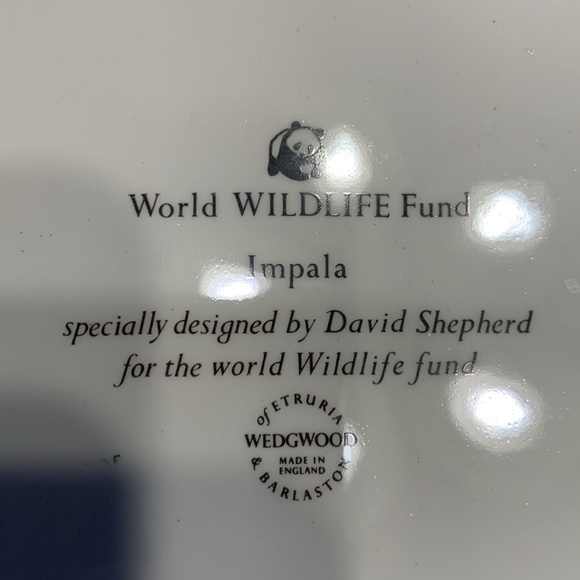 5 RARE WEDGEWOOD WILDLIFE WWF DINNER PLATES,signed David Shepherd - Picture 8 of 13